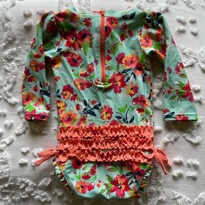 Ruffle Butts long sleeved swimsuit, 12-18 months
